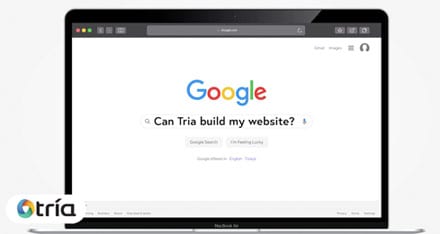 Google Search on Laptop